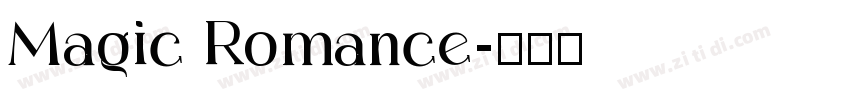 Magic Romance字体转换